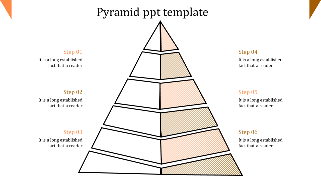 pyramid ppt template-pyramid ppt template-6-orange